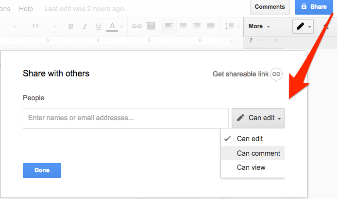 How to use Google Docs comments